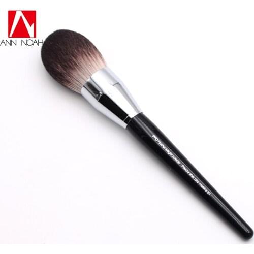 Professional Black Long Wood Handle Velvet Touch Feeling Synthetic Fiber 91 Large Pro Feather Weight Powder Makeup Brushes