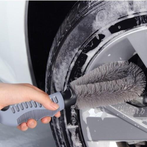 Car tire wheel cleaning brush for Skoda Octavia Fabia Rapid Superb Yeti Roomster