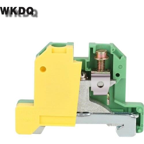 10pcs EK 10/35 Equivalent to WEIDMULLER PE Screw Connect Ground Terminals Blocks Din Rail Connector