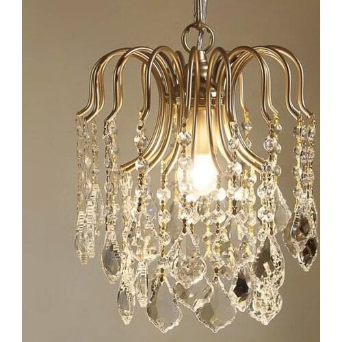 Modern industrial lamp deco maison crystal bedroom luminaire