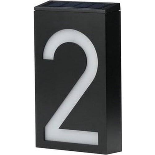 Outdoor waterproof solar light backlit address number led house number