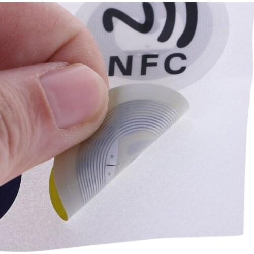 T3EE Waterproof PET Material NFC Stickers Smart Adhesive Ntag213 Tags For All Phones