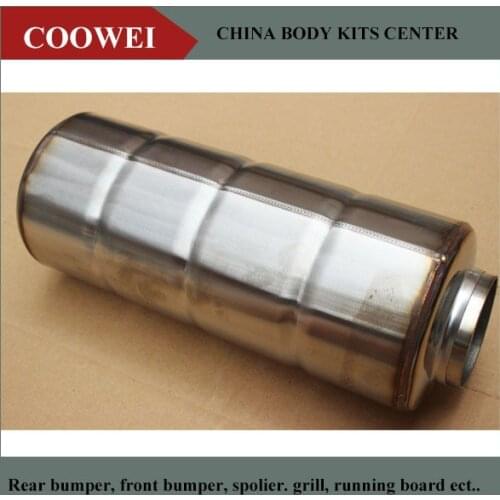 Universal Car Muffler Exhaust System Stainless Steel Exhaust Tip Silencer 63MM(2.5" )/ 51MM( 2'') INLET