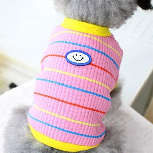 Spring Autumn Dog T-shirt Cat Puppy Doggie Clothes Pajama Yorkshire Pomeranian Shih Tzu maltese Bichon Poodle Schnauzer Clothing