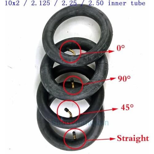 Inner Tube 10X2 / 2.125 / 2.25 / 2.50 with bent / Straight Valve For Tricycle Bike Schwinn Kids 3 Wheel Stroller scooter