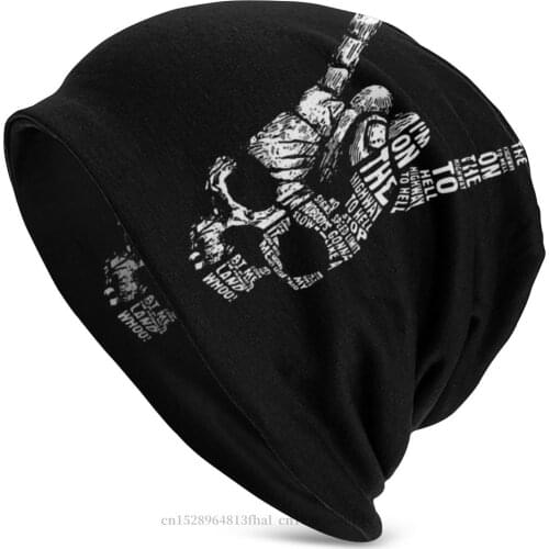 Heavy Metal 1960s Punk Rock Music Beanie Hats Skull Art Knit Hat Bonnet High Quality Skullies Beanies Caps Men Womens Earmuffs
