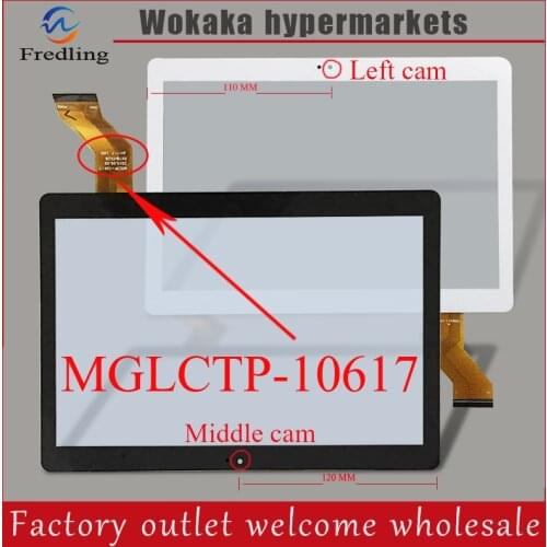 10.1" YUNTAB K107 3G Code mglctp-617 Tablet Touch Panel Screen Digitizer Glass Sensor Replacement Free Shipping