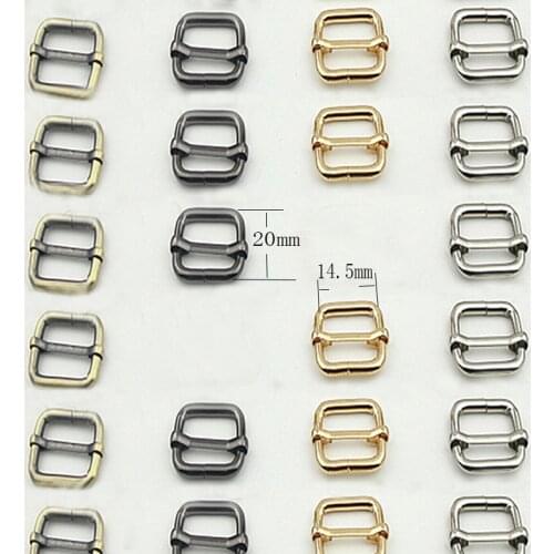 14.5 x 20mm Tri-Glide bar slider adjustable buckle rectangle sliders belt adjuster