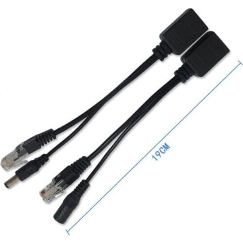 20pcs(10pair) POE Adapter cable screened POE switch POE Splitter Injector Power supply 12V separator combiner POE7010