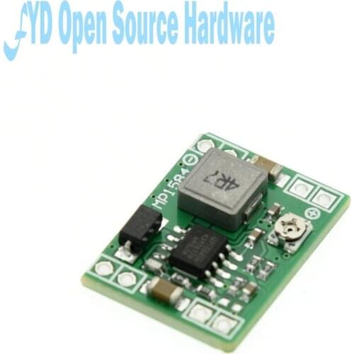 5pcsUltra-Small Size DC-DC Step Down Power Supply Module MP1584EN 3A Adjustable Buck Converter for Replace LM2596