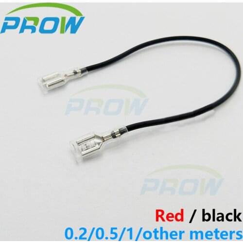 6.3mm crimp terminals spade connector 6.3 cable small switch double heads electrical wire 0.75M2 0.2-other meters wiring harness