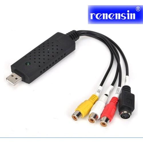 Renensin dc60 USB 2.0 tv dvd vhs video Capture adapter card Audio AV video capture card Fast usb video graber dvr For Computer