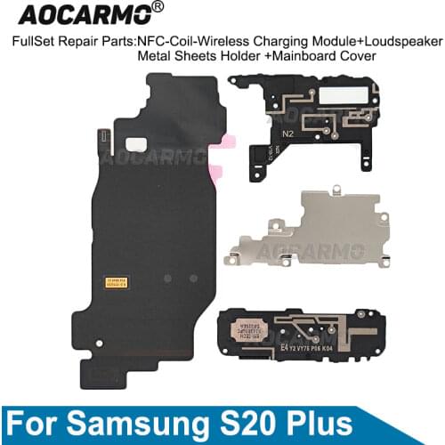 Aocarmo For Samsung Galaxy S20 Plus Motherboard Back Cover Holder NFC Antenna Module
