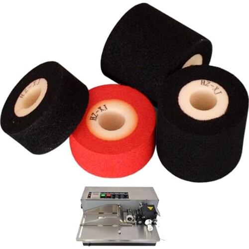 Black Diameter 36mm Height 32mm hot ink coding roller for coding machine to pirnt date and number
