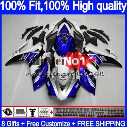 Injection For YAMAHA YZF R3 R25 R3 R 25 YZF-R3 YZFR25 55MC.4 YZF-R25 YZFR3 2014 2015 2016 2017 14 15 16 17 Fairing White Blue