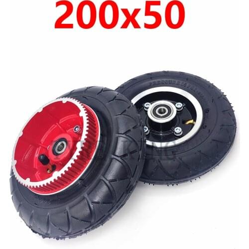 8 Inch 200x50 Electric Scooter Tyre Wheel Hub 8x2 Inner Tube Outer Tires Aluminium Alloy Front/rear Pneumatic Wheels