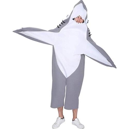Snailify Men Shark Costume Halloween Costume For Adult Onesies For Adults Animal Suit Women Mascot