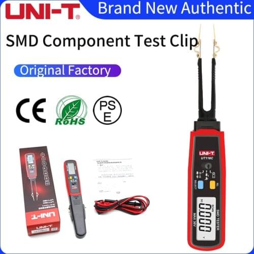 UNI-T SMD Multimeter UT116A UT116C Auto Range Resistance Capacitance Diode(RCD) LED Zener DCV Continuity Battery Tester Meter