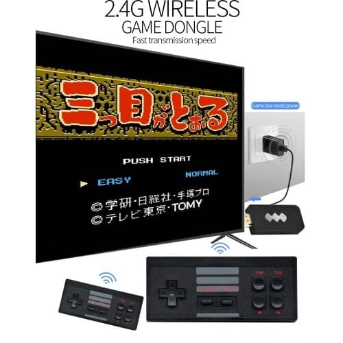Portable 4K TV Video Game Console With 2.4G Wireless Controller Support Classic Games Retro Game Console HDMI Output