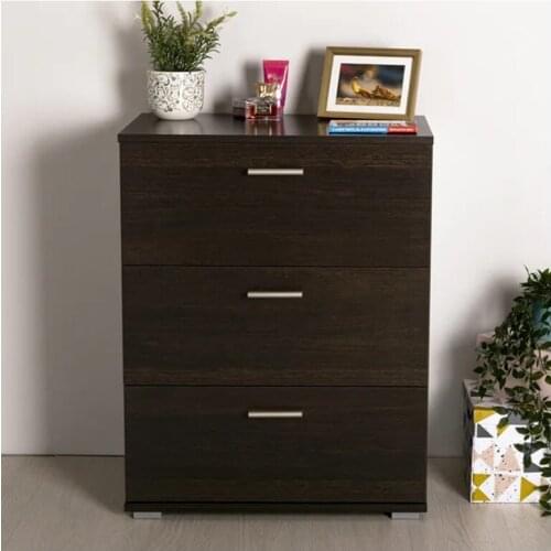 Storage Dresser Furniture Unit - Large Standing Organizer Chest for Bedroom, Office, and Closet - 3 Drawer - Cream/White