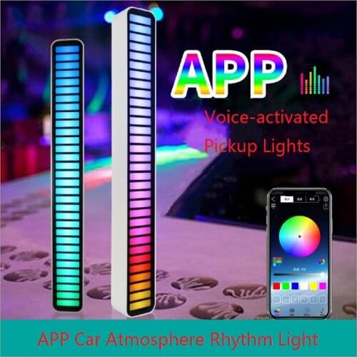 LED Strip Light Sound Control Pickup Rhythm Light Music Atmosphere Light RGB Colorful Ambient Light USB APP Control Novelty Ligh