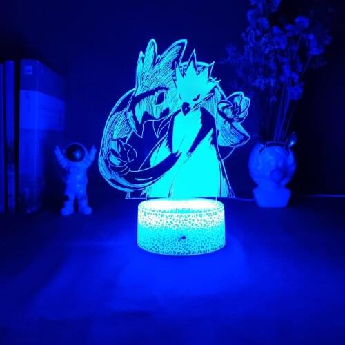 Anime My Hero Academia Fumikage Tokoyami LED Night Light Manga Lamp for Bedroom Decoration Birthday Gift Boku no hero academia