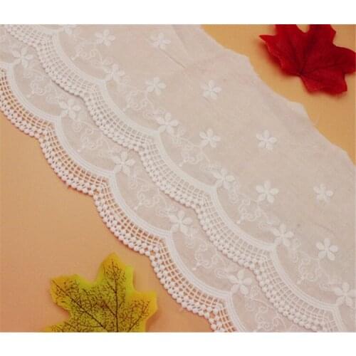 15CM width High quality retro cotton cloth embroidered lace baby dress skirt collar stitching home curtain stitching accessories