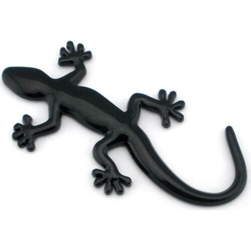 Plastic ABS High quality red gecko badge 3d chrome plastic gekko japonicus emblem trunk decor gecco logo motor decal sticker