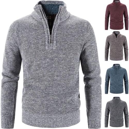 WANANSN Men's Pullovers With Zip