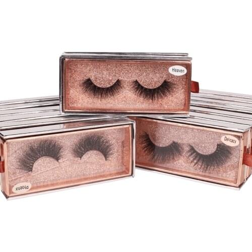 YioWio Luxury Wholesale Makeup Maquillage Fluffy 3D Real Mink Eyelashes Fauc Cils False Fake Natural Lashes For Beauty Salon