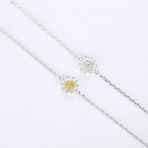 Everoyal Vintage Lady Sunflower Bracelets Jewelry Female Trendy 925 Sterling Silver Bracelets For Women Accessories Girls Bijou