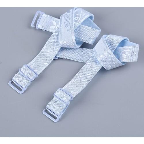 1Pair Adjustable Candy Elastic Shoulder Bra Strap Back Cross Slip-Resistant Girl Bra Straps Summer Style Colorful Bra Strap