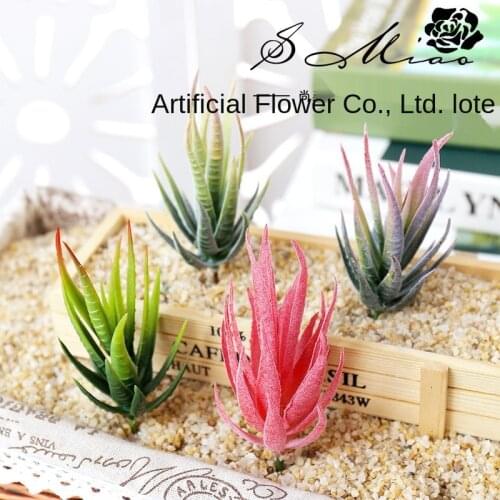 1pc Mini Artificial Succulents Plants Home Office Wedding Garden DIY Decoration Simulation Fake Flowers Plant Craft Accessory