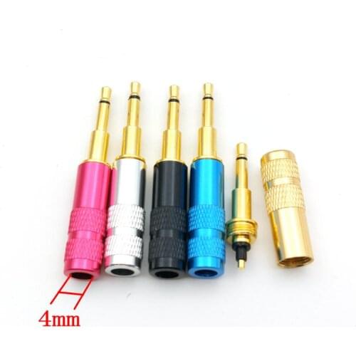 10pcs 5color Gold Plated mini 2.5mm Mono plug Audio soldering connector New