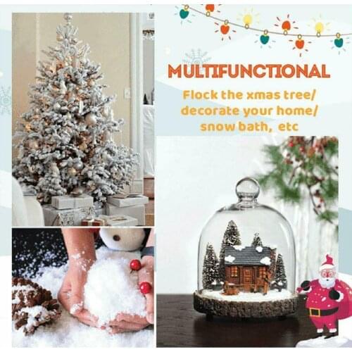 10Pcs Artificial Instant Snow Super Absorbent Christmas Snow Ball Wedding Decors Best Wishes Kids Christmas Gift Handmade Crafts