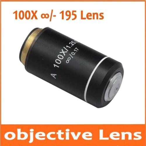 100X Infinity Biological Microscope Achromatic Objective Lens Olympus Biomicroscope UIS2 infinity Optical System CX21 CX3 CX41