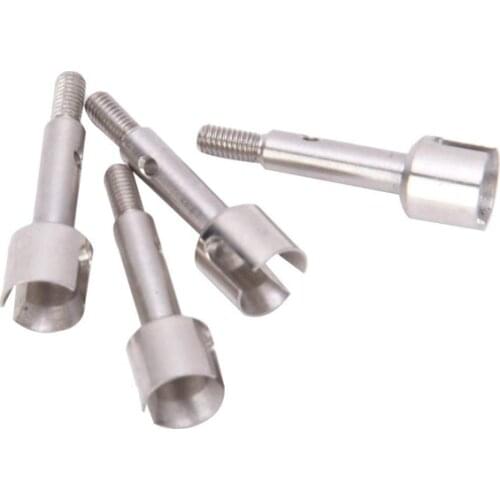 4Pcs Steel Front/Rear Wheel Axle Replacement Accessories Fit for WLtoys 144001 1/14 RC Off-Road Car Parts,Rear