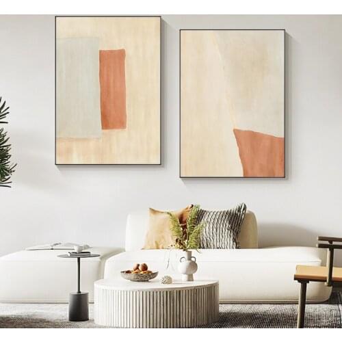 Abstract Minimalist Light color Posters Print Modern Canvas Wall Art Home Decoration Painting Pictures for Living room Bedroom