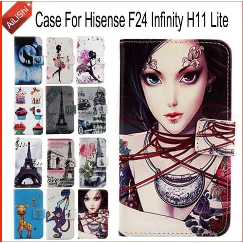 AiLiShi Case For Hisense F24 Infinity H11 Lite Flip PU Leather Case F24 Hisense Exclusive 100% Special Phone Cover Skin+Tracking