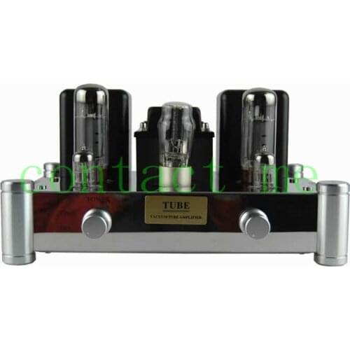 Boyuu A10 6N2+EL34 Tube power Amplifier，Single-Ended Class A Lamp Amp，Output Power 12W * 2，Frequency response 20 - 28KHz