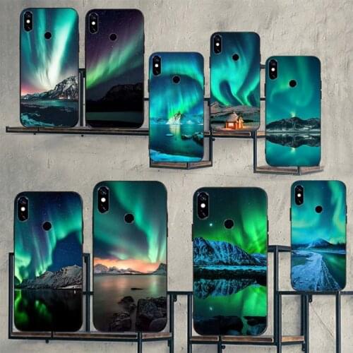 Northern Lights Sky Phone Cases For Xiaomi Mi Redmi Note 7 8 9 pro 8T 9T 9S 9A 10 Lite pro
