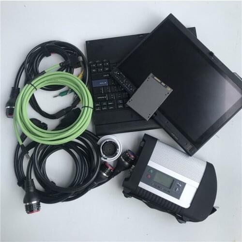 Mb star car & truck diagnostic tool mb sd connect star c4 with laptop x200t touch screen 4g install with 2020.12V ssd super