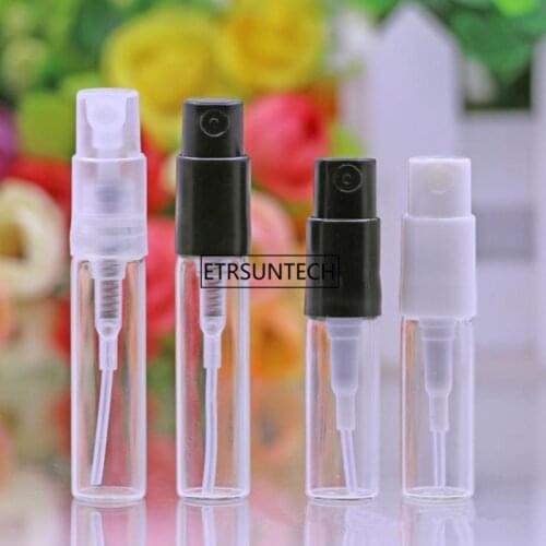 2ml 3ml Travel Clear Mini Glass Spray Perfume Bottle Small Sample Parfum Atomizer Fragrance Container F2065
