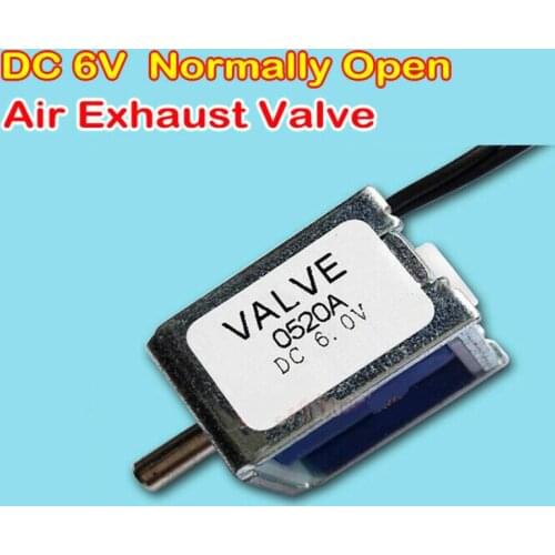 DC 6V 70mA Micro Solenoid Valve Normally Open N/O Mini Electric Electromagnetic Air Gas Exhaust Sphygmomanometer Vent Valve