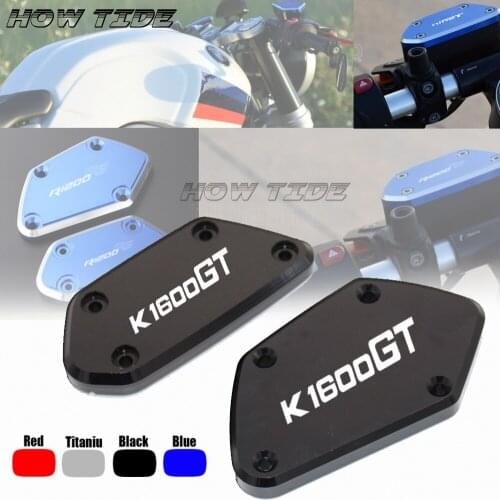 K1600 GT 16 17 Motorcycle CNC Aluminum Front Brake & Clutch Reservoir Fluid Tank Cap Cover For BMW K 1600GT k1600gt 2016 2017