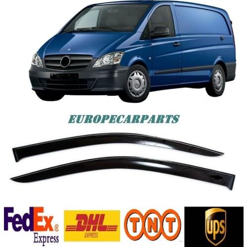For Mercedes Vito 2003-2014 Window Side Visors Sun Rain Guard Vent Deflectors 2 pieces