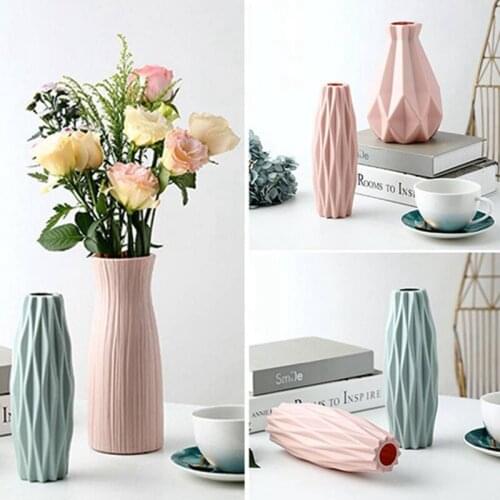 Creative Nordic Plastic Small Vases, Vases, Plastic Flower Pots, Vases, Flower Decoration, Household Items