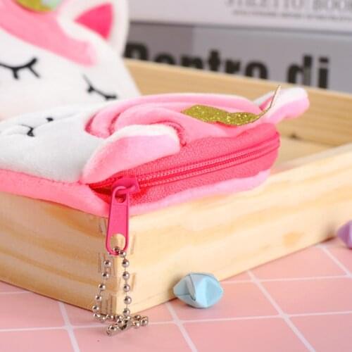 Creative ladies coin purse plush male and female student coin purse cartoon anime gift small purse christmas gift bag coin bag
