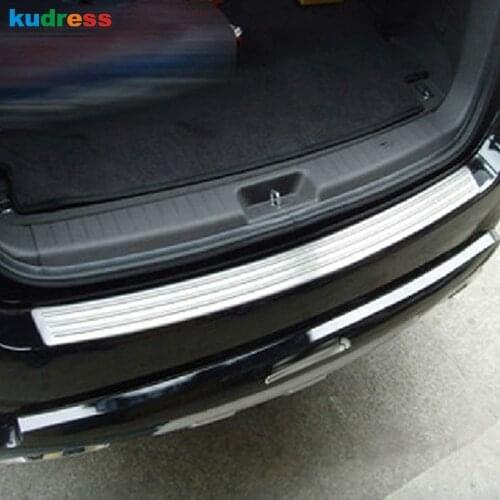Rear Trunk Bumper Cover Trim For Hyundai Santa Fe 2010 2011 2012 Stainless Steel Tailgate Door Sill Plate Guard Car Accessories