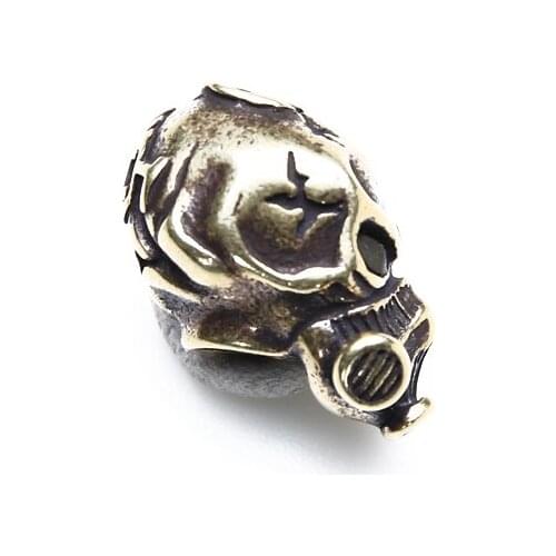 New Brass Knife Beads EDC Outdoor Pocket Tools Punk style Parachute Rope Outdoor Creative Skull Skull Paracord Bead